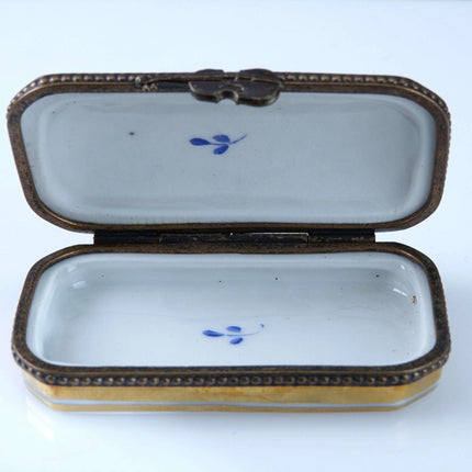 Peint Main Limoges Trinket Box Hand Painted - Estate Fresh Austin