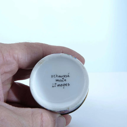 Peint Main Limoges Trinket Box Rabbit Hand Painted - Estate Fresh Austin