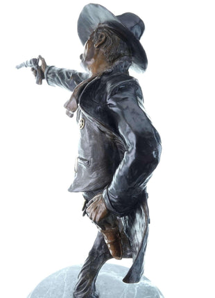 Peter Madsen Cowboy Bronze Sculpture "Long Arm of the Law" 13/24 - Estate Fresh Austin