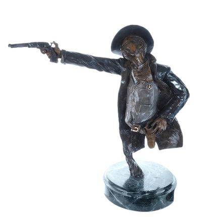 Peter Madsen Cowboy Bronze Sculpture "Long Arm of the Law" 13/24 - Estate Fresh Austin