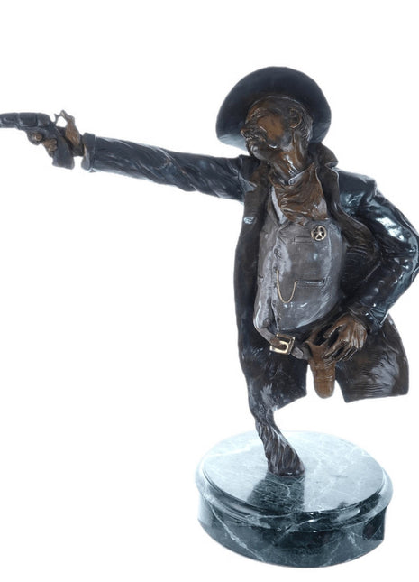 Peter Madsen Cowboy Bronze Sculpture "Long Arm of the Law" 13/24 - Estate Fresh Austin