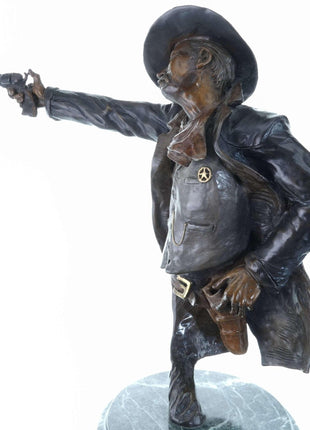 Peter Madsen Cowboy Bronze Sculpture "Long Arm of the Law" 13/24 - Estate Fresh Austin