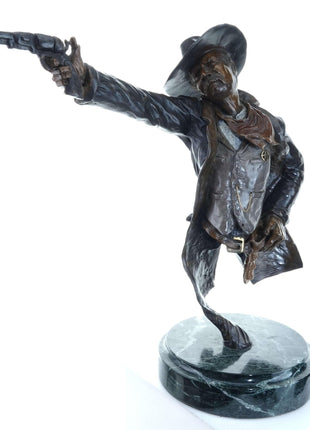 Peter Madsen Cowboy Bronze Sculpture "Long Arm of the Law" 13/24 - Estate Fresh Austin