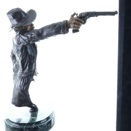 Peter Madsen Cowboy Bronze Sculpture "Long Arm of the Law" 13/24 - Estate Fresh Austin