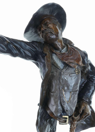 Peter Madsen Cowboy Bronze Sculpture "Long Arm of the Law" 13/24 - Estate Fresh Austin