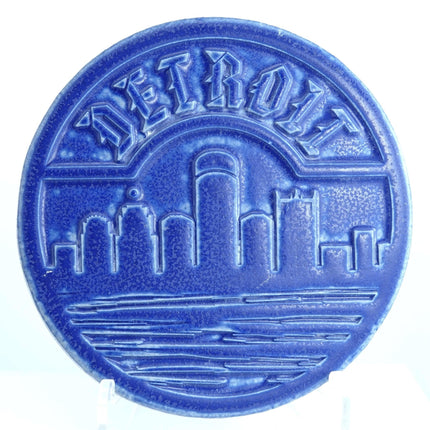 Pewabic Pottery Arts and Crafts Style Trivet/Wall tile 2012 Detroit - Estate Fresh Austin