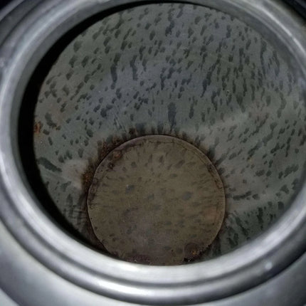 Pewter trimmed Grey Graniteware Teapot with c.1890 - Estate Fresh Austin