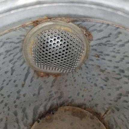 Pewter trimmed Grey Graniteware Teapot with c.1890 - Estate Fresh Austin