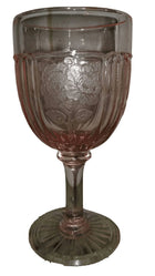 Pink Mayfair Open Rose wine glass Depression 4.5