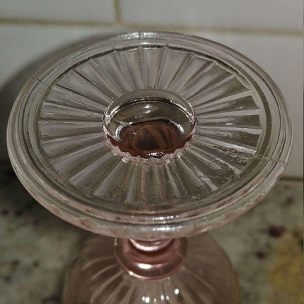 Pink Mayfair Open Rose wine glass Depression 4.5" 3oz 1930's Mint (multiple avai - Estate Fresh Austin