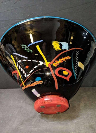 Pizzichillo & Gordon 15.5" Studio Art Glass Bowl 7.75" tall - Estate Fresh Austin