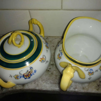 Porcelain Moschendorf Factory, Bavaria, Germany Incredible Art Deco Creamer and - Estate Fresh Austin