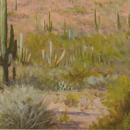 Porfirio Salinas (1910–1973) Big Bend Texas/Mexico Landscape Oil on Canvas - Estate Fresh Austin