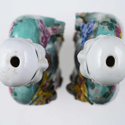 Pr Antique Chinese Famille rose Monk Figures - Estate Fresh Austin