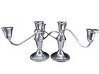 Pr Duchin Sterling Weighted Candelabras 3 lite - Estate Fresh Austin
