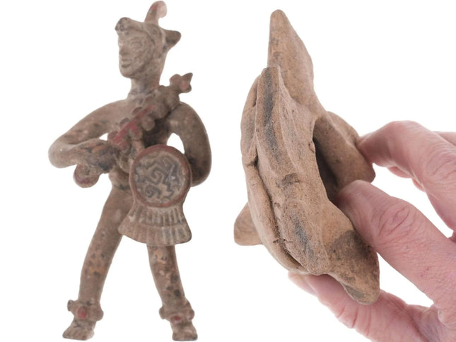 Pre-Columbian Aztec Jaguar Warrior figures and head shard - Estate Fresh Austin