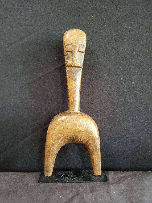 Pre Columbian effigy Wood carving wonderful patina - Estate Fresh Austin