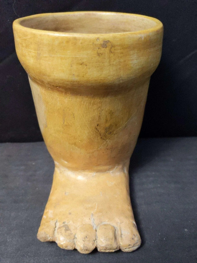 Pre Columbian Pottery Foot Shaped Vessel - Estate Fresh Austin