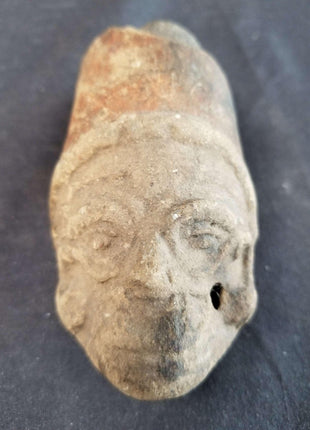 Pre Columbian Pottery Lot Effigy Figural Whistle head Aztec Incan Native Americ - Estate Fresh Austin