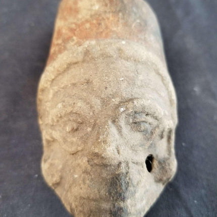 Pre Columbian Pottery Lot Effigy Figural Whistle head Aztec Incan Native Americ - Estate Fresh Austin