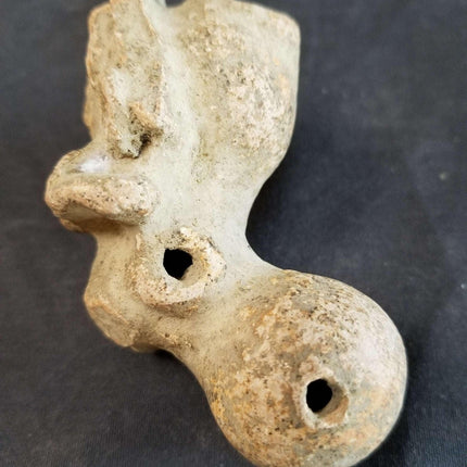 Pre Columbian Pottery Lot Effigy Pipe Figural Pot Aztec Incan Native American - Estate Fresh Austin