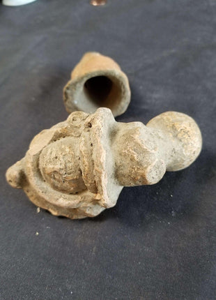 Pre Columbian Pottery Lot Effigy Pipe Figural Pot Aztec Incan Native American - Estate Fresh Austin