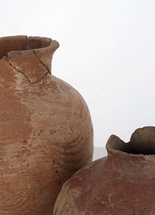 Prehistoric Pottery Pots Fresh from an Estate Pair - Estate Fresh Austin