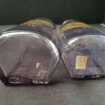 Price Booker San Antonio Texas Sun Colored Amethyst Pickle Bottles Embossed With - Estate Fresh Austin