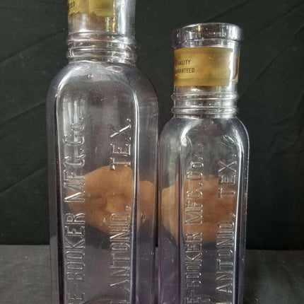 Price Booker San Antonio Texas Sun Colored Amethyst Pickle Bottles Embossed With - Estate Fresh Austin