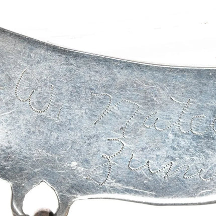 P&W Natewa Zuni sterling mother of pearl inlay bib necklace - Estate Fresh Austin