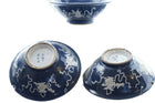 Qing Chinese Blue/White Slip Decorated bowls - Estate Fresh Austin
