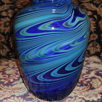 Randy Strong Art Glass Vase Dated January 1978 887 6.5" tall x 4.5" wide - Estate Fresh Austin