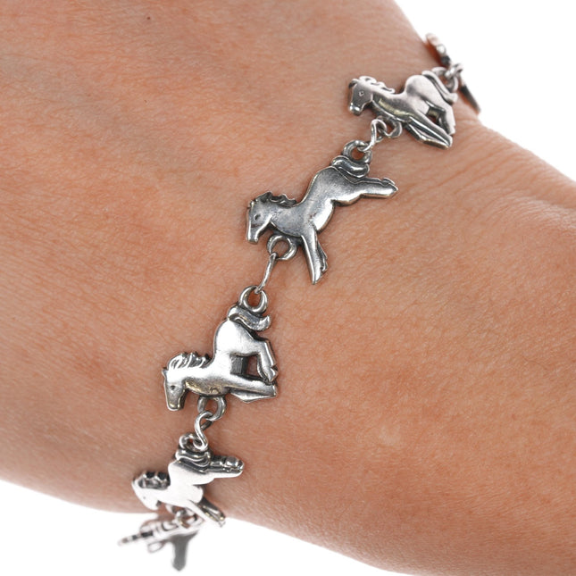 Rare Retired James Avery Galloping Horses bracelet and earrings set - Estate Fresh Austin