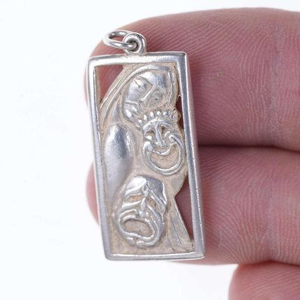 Rare Retired James Avery Laugh Now Cry later madonna pendant/oversized charm - Estate Fresh Austin