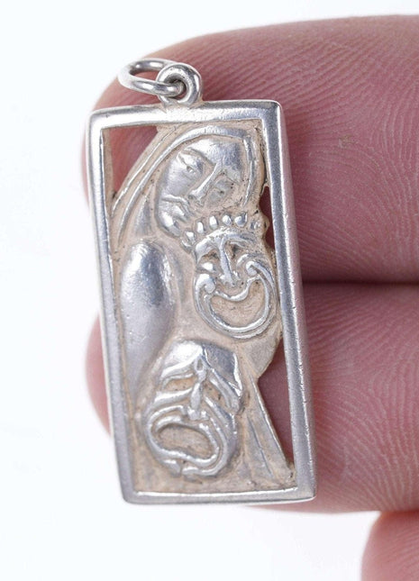 Rare Retired James Avery Laugh Now Cry later madonna pendant/oversized charm - Estate Fresh Austin