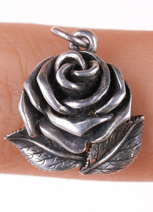 Rare Retired James Avery rose charm - Estate Fresh Austin