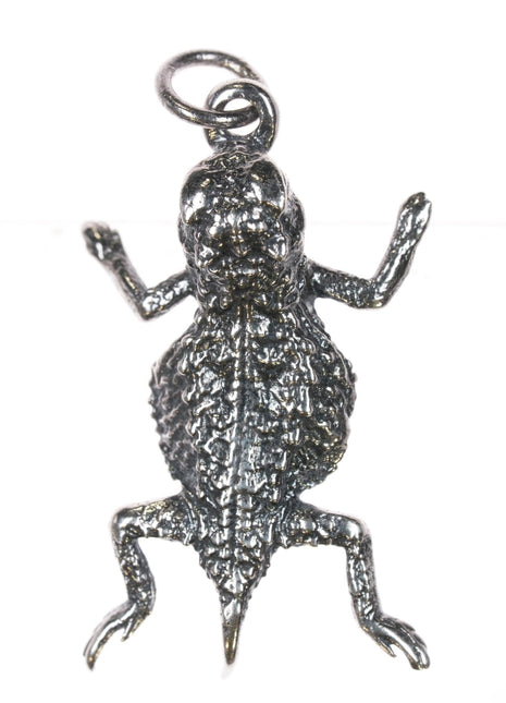 Rare Retired Large James Avery Horned toad pendant in sterling - Estate Fresh Austin