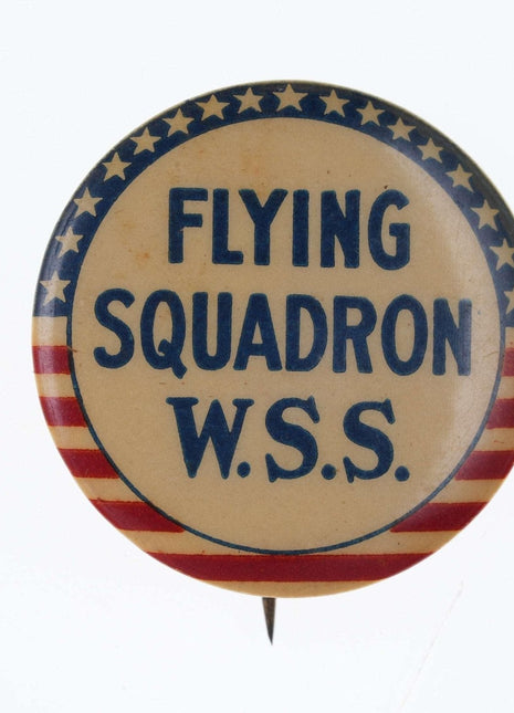 Rare WW1 Era Flying Squadron W.S.S. Postal Service pinback button - Estate Fresh Austin