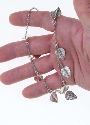 Rare/retired James Avery 60th Anniversary Shimmering Leaves Sterling Necklace - Estate Fresh Austin