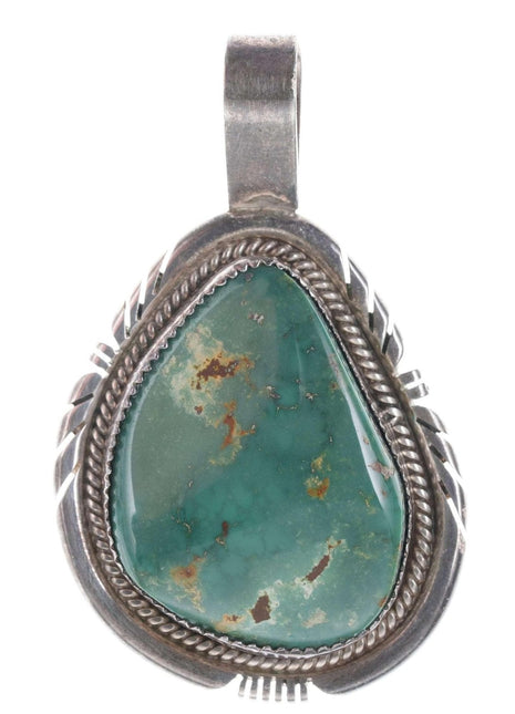 Ray Begay Navajo Royston turquoise sterling pendant - Estate Fresh Austin