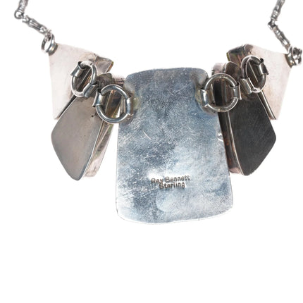 Ray Bennett Navajo Sterling Gaspeite necklace - Estate Fresh Austin