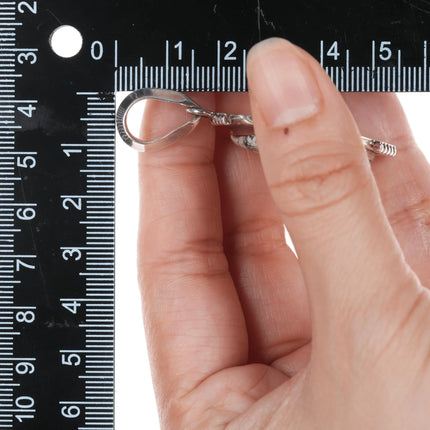 Ray Delgarito Navajo sterling and variscite pendant - Estate Fresh Austin