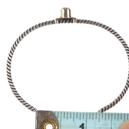 6.5" Raymond Coriz-Kewa 14k/Sterling Smoky Quartz cuff bracelet - Estate Fresh Austin