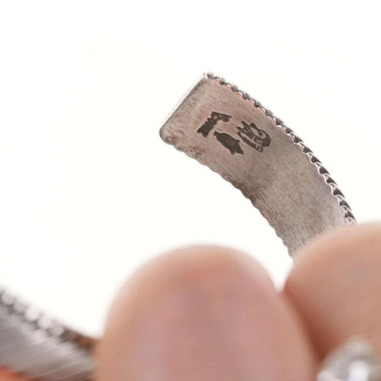 6.5" Raymond Coriz-Kewa 14k/Sterling Smoky Quartz cuff bracelet - Estate Fresh Austin