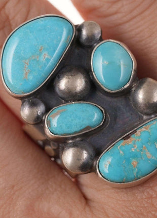 Readda Begay Navajo Sterling Blue Ridge Turquoise Ring - Estate Fresh Austin