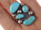 Readda Begay Navajo Sterling Blue Ridge Turquoise Ring - Estate Fresh Austin