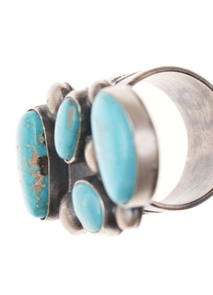 Readda Begay Navajo Sterling Blue Ridge Turquoise Ring - Estate Fresh Austin