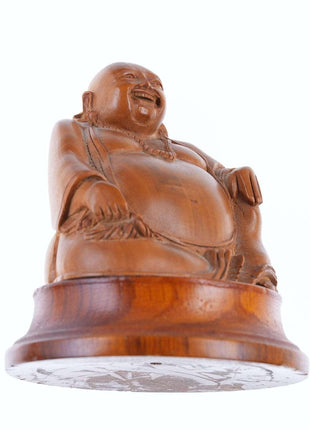 Republic Period Chinese Carved boxwood buddha - Estate Fresh Austin