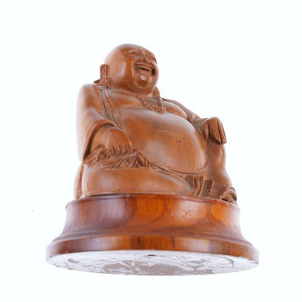 Republic Period Chinese Carved boxwood buddha - Estate Fresh Austin