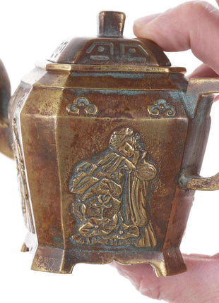 Republic Period Chinese cast brass teapot - Estate Fresh Austin